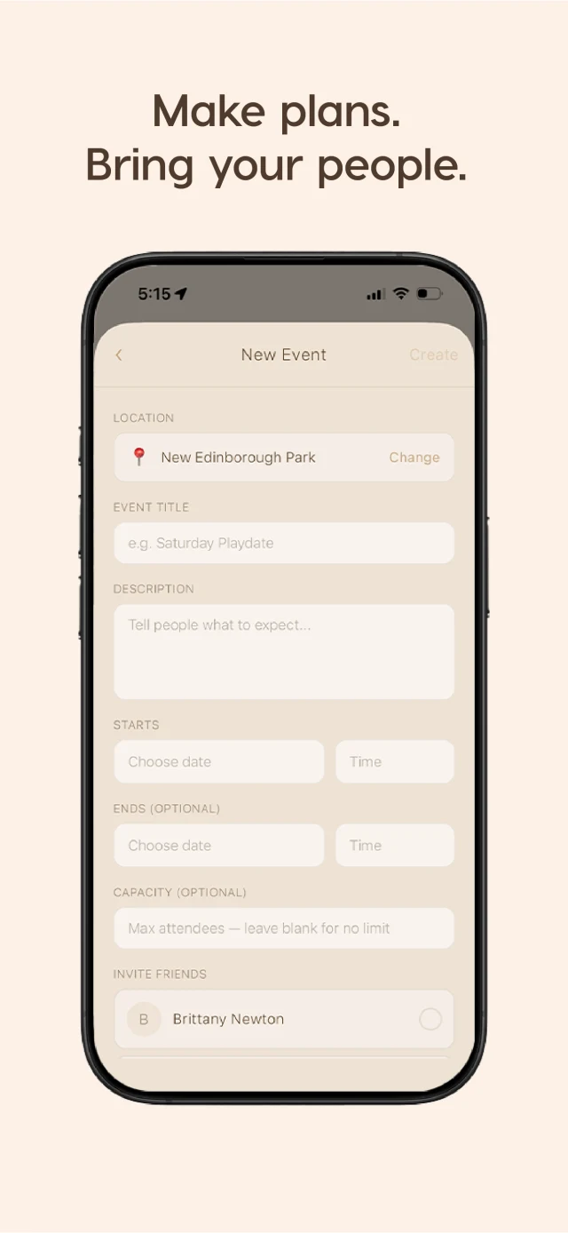 Wander plan to share with friends